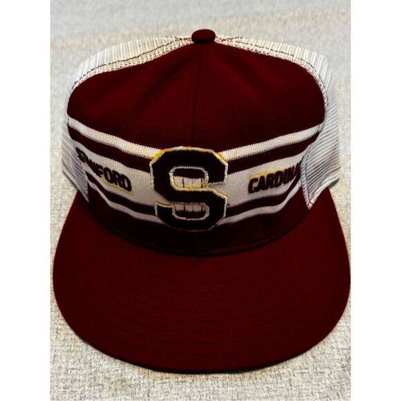 Stanford Cardinals University Hat Cap AJD Lucky Stripe Snapback Vintage - Picture 1 of 5